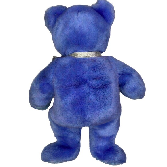 Ty Beanie Buddies "Clubby IV" Blue Teddy Bear Plush Official Club Large 14" - Picture 9 of 15